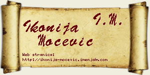 Ikonija Močević vizit kartica